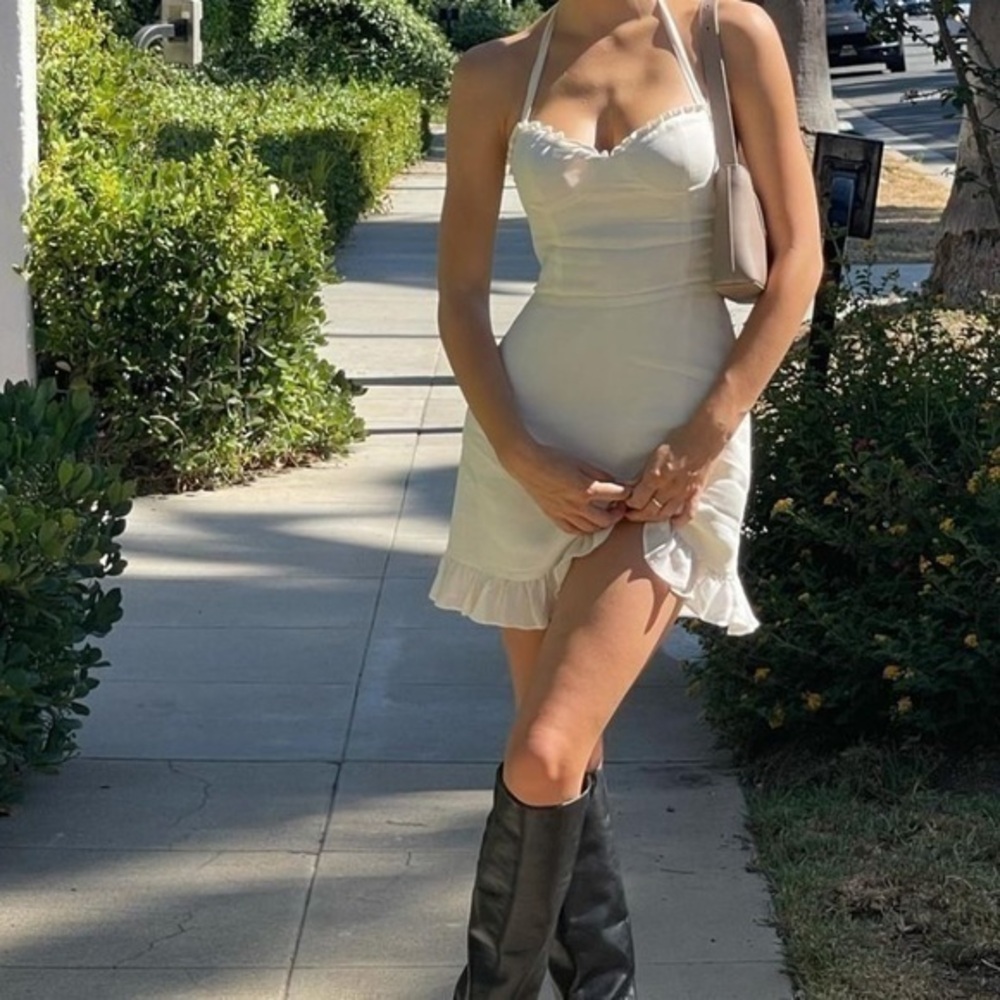 🤍 Reformation Christine Dress in Ivory